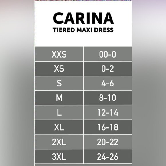 LuLaRoe Resort Carina Tiered Maxi Dress NWT 2xl - Picture 4 of 8